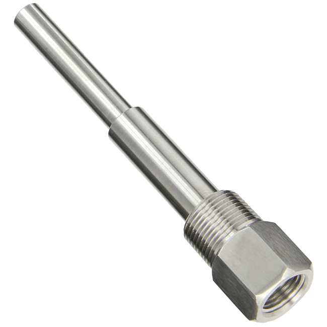 Tel-Tru General Use Standard Threaded Thermowell with Lagging Extension, Model 260TWE